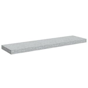 vidaXL Wandschap zwevend 90x23,5x3,8 cm MDF betongrijs