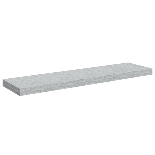 vidaXL Wandschap zwevend 90x23,5x3,8 cm MDF betongrijs