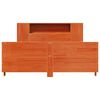 vidaXL Bedframe zonder matras massief grenenhout wasbruin 150x200 cm