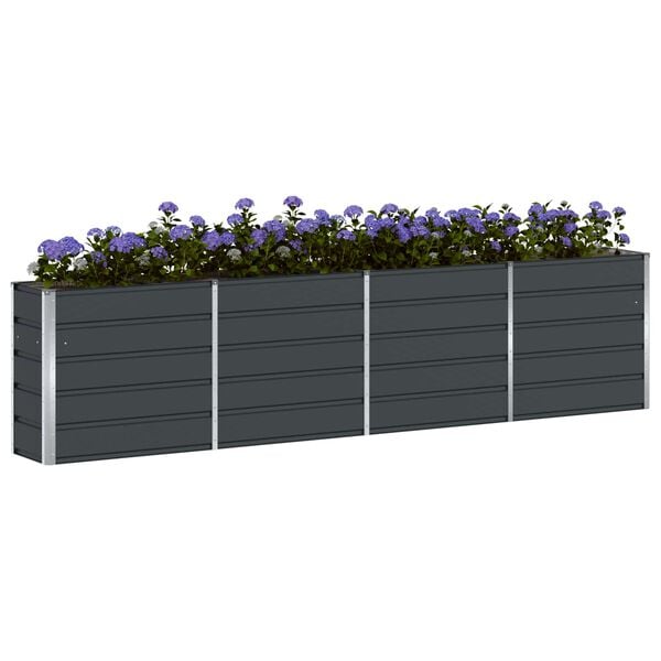 vidaXL Plantenbak Antraciet 160 x 40 x 75 cm Staal