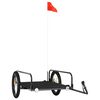 vidaXL Fietstrailer 135x70x37 cm ijzer zwart