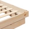 vidaXL Bedframe Naturel 200 x 200 cm Massief grenenhout