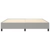 vidaXL Boxspring bed stof lichtgrijs 200x200 cm