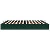 vidaXL Ottoman bedframe zonder matras 200x200 cm fluweel donkergroen