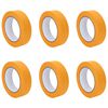 vidaXL Verf Maskertapes 6 st Geel 30mm x 50m Papier