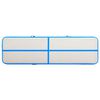vidaXL Gymnastiekmat met pomp opblaasbaar 700x100x15 cm PVC blauw