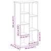vidaXL Boekenkast 50x25x105 cm bewerkt hout artisanaal eikenkleurig