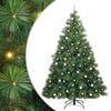vidaXL Kunstkerstboom met 300 LED met standaard Groen 240 cm PE en PVC