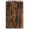 vidaXL Bureau met plank Gerookt eiken 102 x 50 x 75 cm Bewerkt hout