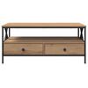 vidaXL Salontafel with Drawer artisanaal eikenkleurig 100 x 51 x 45 cm