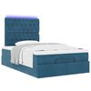 vidaXL Ottoman bed met matrassen en LED's 120x200cm fluweel