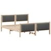 vidaXL Bedframe Bruin en donkergrijs 160 x 200 cm Massief grenenhout