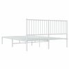 vidaXL Bedframe met hoofdbord metaal wit 160x200 cm