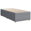 vidaXL Boxspring met matras stof lichtgrijs 100x200 cm