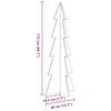 vidaXL Kerstdecoratie kerstboom 112 cm massief grenenhout