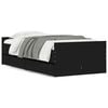 vidaXL Bedframe met lades zwart 90x190 cm