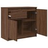 vidaXL Dressoir met lade 71x35x65 cm spaanplaat bruin eikenkleurig