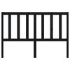 vidaXL Hoofdbord 141x4x100 cm massief grenenhout zwart