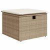 vidaXL 8-delige Loungeset met kussens poly rattan beige