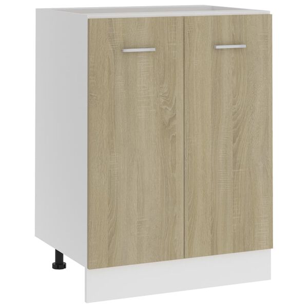 vidaXL Onderkast Lyon 60x46x81,5 cm bewerkt hout sonoma eikenkleurig