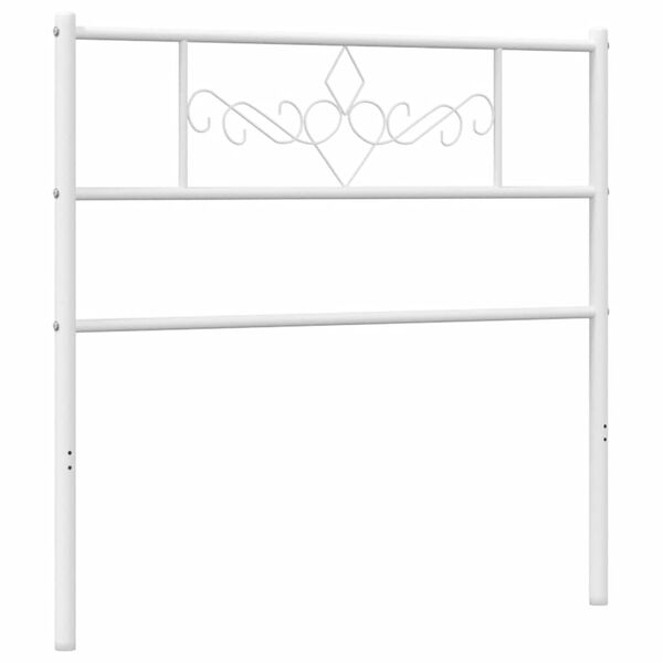 vidaXL Vervangend hoofdbord 75 cm metaal wit