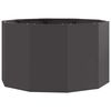 vidaXL Plantenbak Zwart 90 x 90 x 50 cm Staal