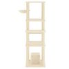 vidaXL Kattenmeubel met sisal krabpalen 154 cm crèmekleurig