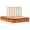 vidaXL Bedframe Wasbruin 140 x 190 cm Massief grenenhout