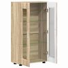 vidaXL Dressoir met plank Sonoma Eiken 55,5 x 29 x 103 cm Bewerkt hout
