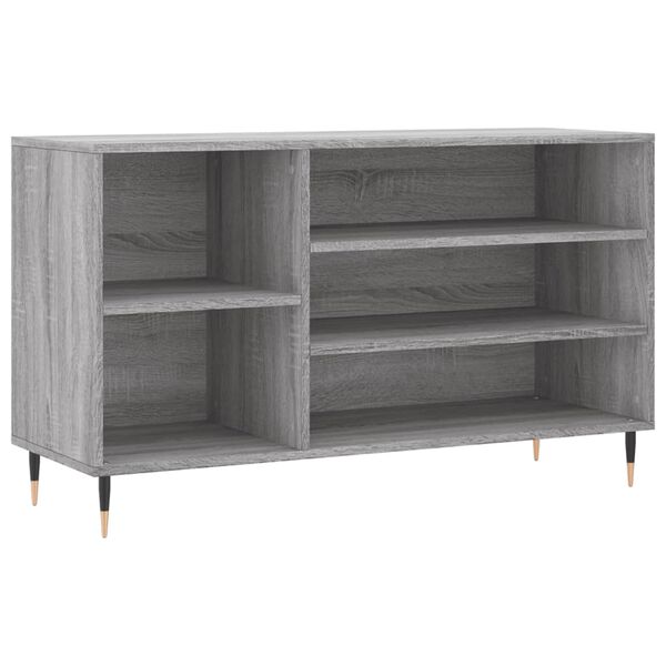 vidaXL Schoenenkast 102x36x60 cm bewerkt hout sonoma grijs