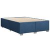 vidaXL Boxspring met matras stof blauw 140x200 cm