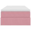 vidaXL Opbergbed met matras met matras Roze 100 x 200 cm Fluweel