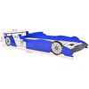 vidaXL Kinderbed raceauto met LED-verlichting blauw 90x200 cm