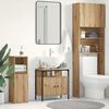 vidaXL Wastafelkast 60x30x60 cm spaanplaat ambachtelijk eikenkleurig