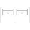 vidaXL Hoofdbord 180 cm metaal zwart