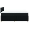 vidaXL Boxspring met matras stof zwart 120x190 cm