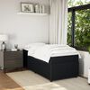 vidaXL Boxspring met matras fluweel zwart 90x190 cm