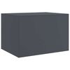 vidaXL Salontafel 67x50x44 cm staal antracietkleurig