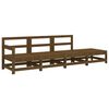 vidaXL 4-delige Loungeset massief grenenhout honingbruin
