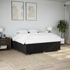 vidaXL Bedframe zonder matras stof zwart 180x200 cm