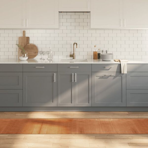 vidaXL Vloerkleed rechthoekig 60x500 cm bamboe naturel