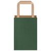 vidaXL Papieren zakken 50 st met hengsels 15x8x21 cm groen