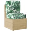 vidaXL Pallet Kussen Set Bloemen 2 pcs Groen Bladpatroon Oxford Stof