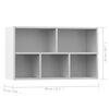 vidaXL Boekenkast/dressoir 50x25x80 cm bewerkt hout wit