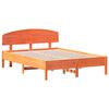 vidaXL Bedframe zonder matras massief grenenhout wasbruin 135x190 cm