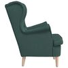 vidaXL Fauteuil 74x84x100 cm stof donkergroen