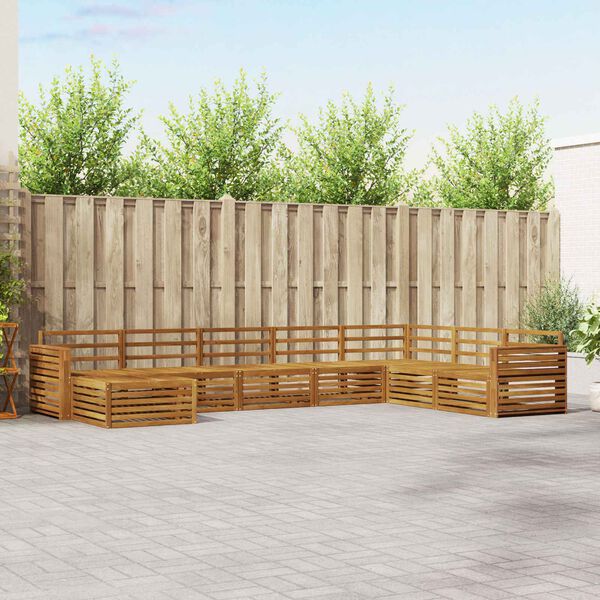 vidaXL Sofa-Sets 8 pcs Naturel Massief Acaciahout