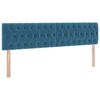 vidaXL Bed met LED-striplichten Donkerblauw 180 x 200 cm Fluweel