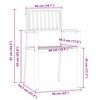 vidaXL Tuinstoel 2 pcs Bruin 56x54,5x87cm Massief acaciahout
