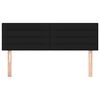 vidaXL Hoofdborden 2 st 72x5x78/88 cm stof zwart